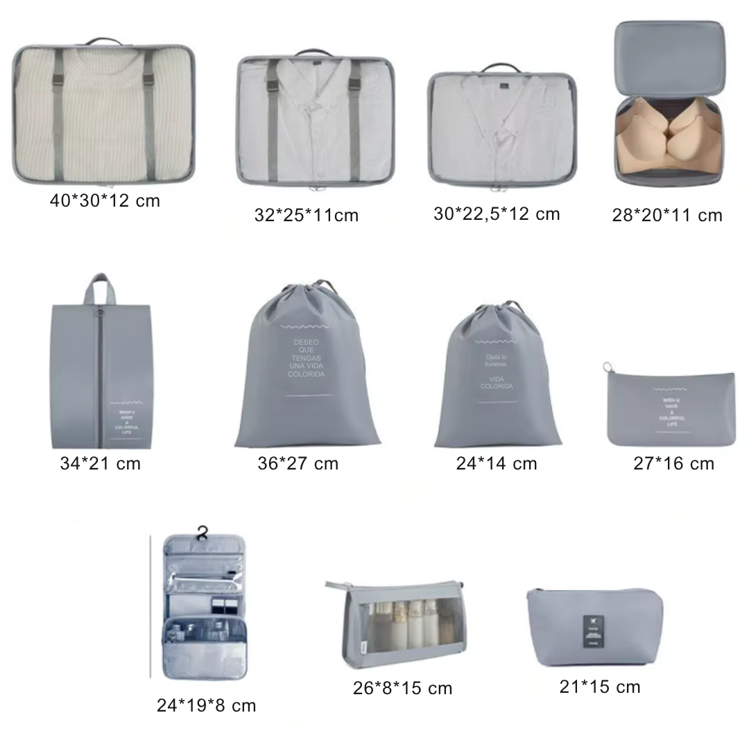 Set de Bolsas Organizadoras TravelEase